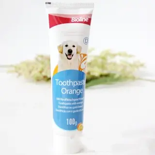 Dog toothpaste for pet toothpaste [Orange flavor-Q1pcs]