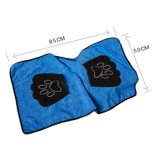 Pet absorbent towel bath towel [Blue]