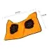 Pet absorbent towel bath towel [Orange 100x50cm]