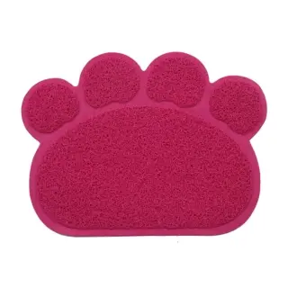 Claw-shaped cat litter mat [Rose red-30x40cm]