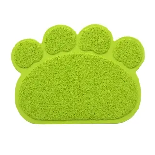 Claw-shaped cat litter mat [Yellow green-30x40cm]