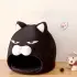 Cat House Bed Mat Sleeping Nest Pet Bed [Black-S]