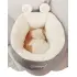 Pet Dog Bed Warming Soft Sleeping Bag Cushion [Grey-M]