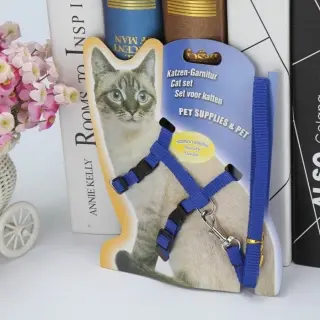 Cat towing pet belt [Blue-S]