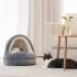 High Quality Cat House Beds Kittens Pet Sofa Mats [Grey-L]