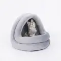 High Quality Cat House Beds Kittens Pet Sofa Mats [Grey-S]