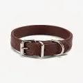 Pet supplies collar [Coffee-M 1.5*30]