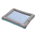 Pet Cooling Pad Bed For Dogs Cats [Blue-S]