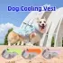 Summer Pet Dog Cooling Vest Heat Resistant Cool [Blue-2XL]