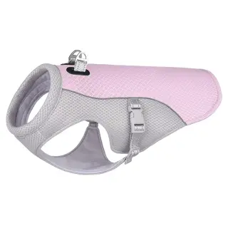 Summer Pet Dog Cooling Vest Heat Resistant Cool [Pink-S]