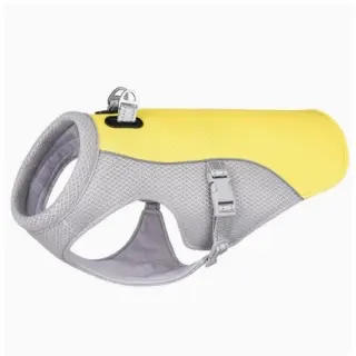 Summer Pet Dog Cooling Vest Heat Resistant Cool [Yellow-M]