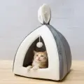 Cat House Cat House Villa Cat Bed Small Dog Kennel [Grey-L]