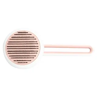 Pet Dog Hair Remover Cat Brush Grooming Tool [Pink]
