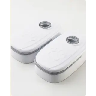 Automatic Pet Smart Food Dispenser [Grey-Double meal]