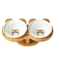 Ceramic Pet Products Cat Bowl [Colorful cat]