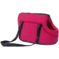 Portable Dog Carrier Bag Mesh Breathable [Red-Small]