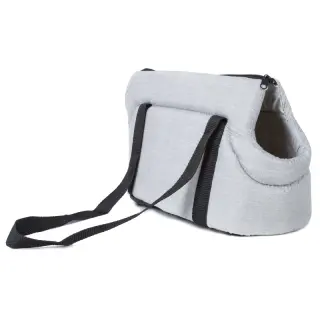 Portable Dog Carrier Bag Mesh Breathable [Gray-Small]