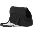 Portable Dog Carrier Bag Mesh Breathable [Black-Large]
