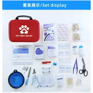 Portable Emergency Treatment Storage Bag Set [Red]