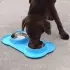 Dog Bowl Stainless Steel Silicone Mat [black]
