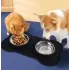 Dog Bowl Stainless Steel Silicone Mat [black]