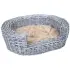Wicker Pet Bed With Cushion Grey [Default]