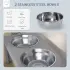 Raised Dog Feeding Bowls With Stand Grey [Medium]