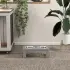 Raised Dog Feeding Bowls With Stand Grey [Small]
