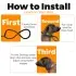 Integrated Anti-Bite Muzzle & Leash [Nylon]