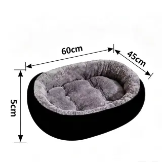 Dog Bed Cat Beds Soft Washable Fleece [60 x 45 cm]