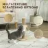 Tall Cat Scratching Post for Indoor Cats 47cm [Burgundy]