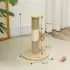 Tall Cat Scratching Post for Indoor Cats 47cm [Burgundy]