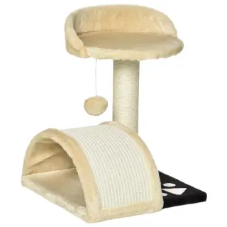 Cat Tree Scratching Scratcher Post [Cream]