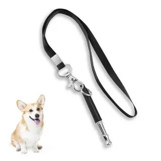 Dog Training Whistle Copper Ultrasonic [Black]