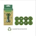 Fragrance Degradable Poop Bag [Boxed 8 Rolls-Army Green]