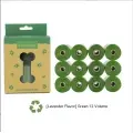 Fragrance Degradable Poop Bag [Boxed 12 Rolls-Army Green]