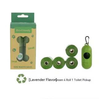 Fragrance Degradable Poop Bag [Boxed 4 Rolls Distributor-Army Green]