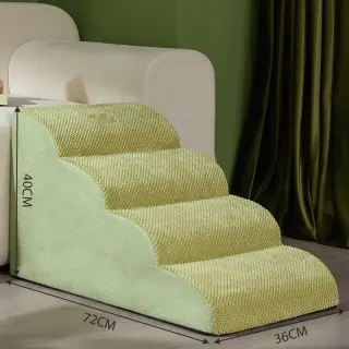 Pet Stairs Dog Slope [Green Fourth Order  36x72x40 -Pet Ramp Stairs]