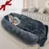 Queen Bed Pet Plush Sofa [Dark Gray-5XL]