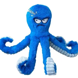 Stuffed Tough Dog Chew Toys Large Dog Toys [Blue]