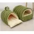 Removable And Washable Closed Cat House Nest [Medium-Light Green]