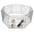 Foldable Pet Fence Partition Gate Dog Cage Enclosure [24 inch 61×61cm×6 pcs]