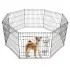 Foldable Pet Fence Partition Gate Dog Cage Enclosure [24 inch 61×61cm×8 pcs]