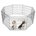 Foldable Pet Fence Partition Gate Dog Cage Enclosure [36 inch 91.5×61cm×6 pcs]