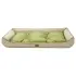 Oxford Fabric Waterproof Dog Bed Color-block [Orange-M]