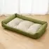 Oxford Fabric Waterproof Dog Bed Color-block [Orange-M]