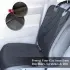 Car Simple Front Passenger Seat Cushion [Black-1PC]