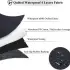 Car Simple Front Passenger Seat Cushion [Black-2PCS]