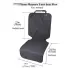 Car Simple Front Passenger Seat Cushion [Black-2PCS]