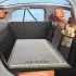 Car Pet Rear Seat Cushion Mat [Green-130x63CM-Square Grid]